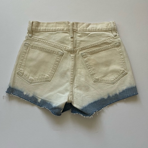FRAME Two Tone White & Blue Le Bridgette High Waisted Short Women’s Size 25 NWT - Picture 4 of 16
